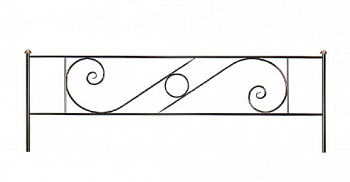 Оградка Завиток с кольцом 2метра Оградка Завиток с кольцом 2метра