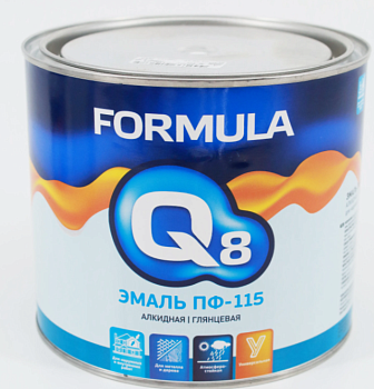 Эмаль ПФ-115 белая 0,8кг Формула Q8