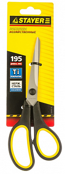 Ножницы STAYER MASTER хозяйственные двухкомпонентные ручки 195мм