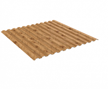 Профилированный лист С-8*1200 0,45 Printech-Дерево светлое Юг-Профиль