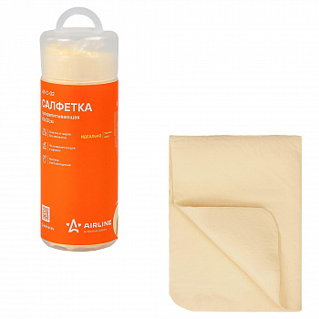 Салфетка супервпитывающая 43х32см в тубе оранж.