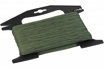 Шнур крученый 1 мм х 150 м, хаки, м/рамка