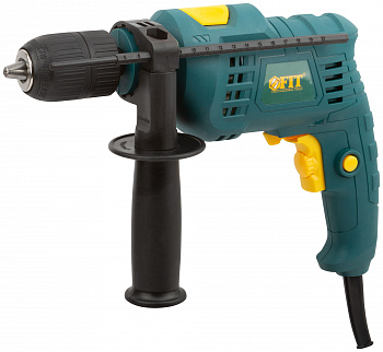 FIT  Дрель ударная 600Вт 0-3000 об/мин КлП 13мм рез.накл. коробка