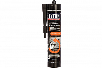 Герметик каучуковый для кровли черный 310мл Титан Герметик каучуковый для кровли черный 310мл Титан