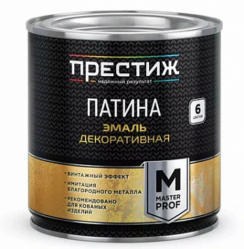 Престиж эмаль Патина лимонное золото  0,2л Престиж эмаль Патина лимонное золото  0,2л