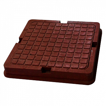 Люк ЛКПП малый квадрат коричневый 400х400 мм