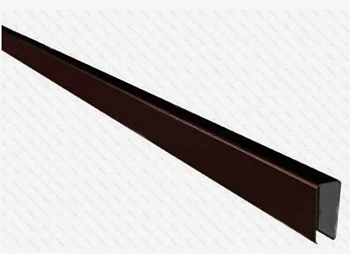 Окантовка заборная 30*15*20 2м RAL8017