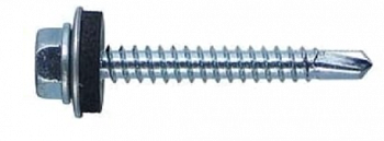 Саморез кровельный 5,5x25 RAL 6005  Саморез кровельный 5,5x25 RAL 6005