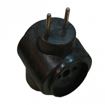 Тройник Toker 6А черный Исток