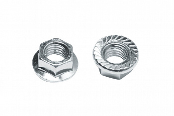 Гайка шестигранная с фланцем М6 (фасовка 8шт) DIN 6923