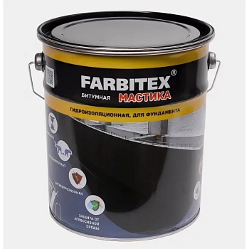 Мастика битумная гидроизоляционная 17кг FARBITEX