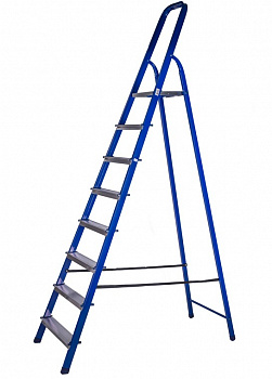 Стремянка стальная с алюм. ступ. 8 ступеней Стаирс CS08 (1,67м)