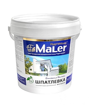 Шпатлевка акриловая фасадная 1,5кг Радуга