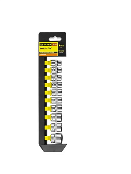 STAYER RSS10М 10 предметов 1/2" Набор торцевых головок