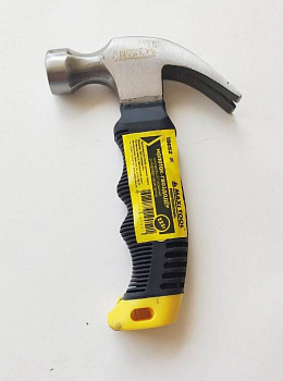 Молоток гвоздодер фиберглассовая 2К ручка 225г кованый MaxiTool Prof