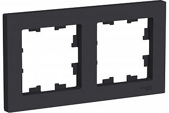 Рамка двухпостовая  Atlasdesign  унирсальная карбон