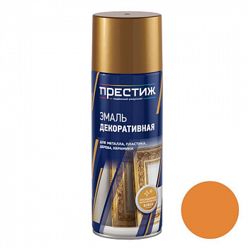Аэрозоль декоративная эмаль Эффект Металлик  gold универ. Престиж