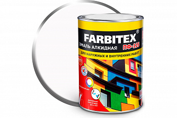 Эмаль алкидная ПФ- 115 белый Farbitex 0,8кг Эмаль алкидная ПФ- 115 белый Farbitex 0,8кг