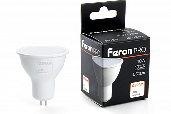 Лампа светодиодная LED 10вт 230d GU5.3 белый Feron. PRO Лампа светодиодная LED 10вт 230d GU5.3 белый Feron. PRO