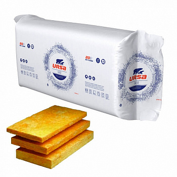 Плиты теплоизоляционные URSA П-15-У20-1250-610-50 утеплитель