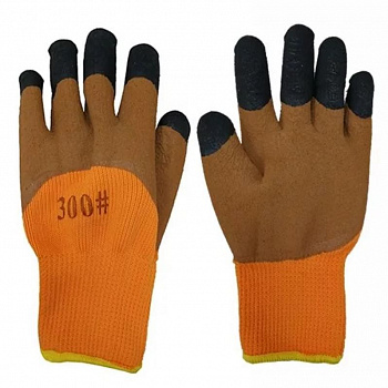 Перчатки утепленные рифленные 2-ой облив (SPARK LUX)