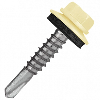 Саморез кровельный 5,5x25 RAL 1014 Саморез кровельный 5,5x25 RAL 1014