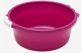 Таз Волна круглый с ручками 8л лиловый
