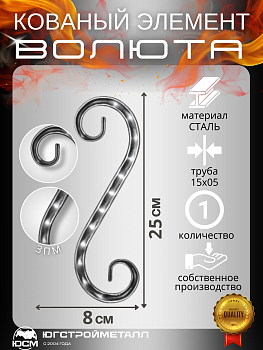 Волюта Т-15-05  250х80мм ЗПМ