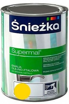 Эмаль Supermal Sniezka желтая 0.8л 