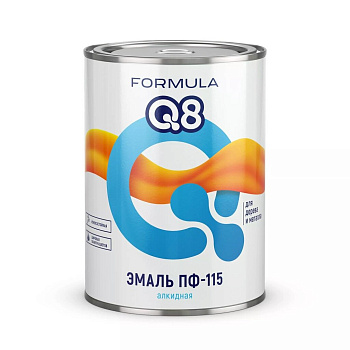 Эмаль ПФ-115 зеленая 0,8кг Формула Q8