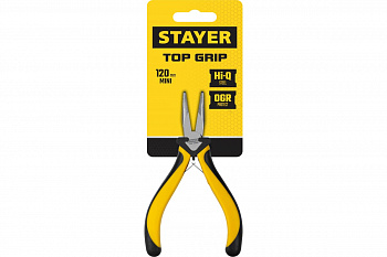 Тонкогубцы изогнутые TopGrip STAYER 120мм Тонкогубцы изогнутые TopGrip STAYER 120мм