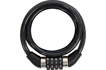 Замок велосипедный кодовый  Park 120см,8мм, перекодируемый