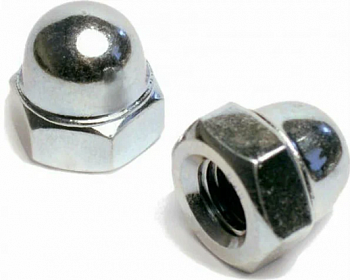 Гайки колпачковые DIN 1587 ZN М6 Гайки колпачковые DIN 1587 ZN М6
