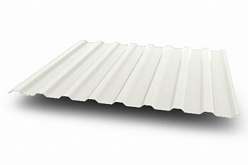 Профилированный лист С-8х1150-А (ПЭ-01-9003-0,4) белый 2м