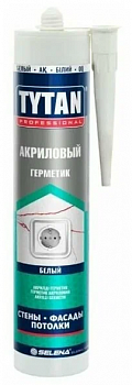 Герметик акриловый белый 280мл ТИТАН Герметик акриловый белый 280мл ТИТАН
