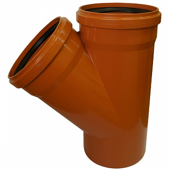 Тройник 110*45 Флекстрон (оранж)