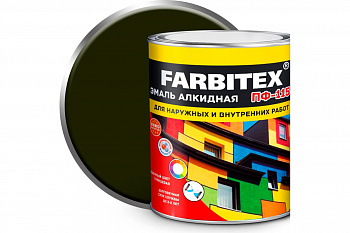 Эмаль алкидная ПФ- 115 Хаки Farbitex 0,8кг Эмаль алкидная ПФ- 115 Хаки Farbitex 0,8кг