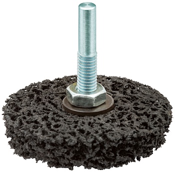 Диск зачистной полимерный "коралловый" 100*13*6мм черный для дрели MaxiTool