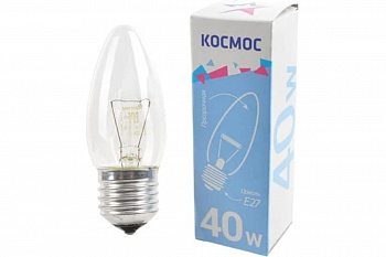 Лампа свеча 40w матовая Космос Лампа свеча 40w матовая Космос