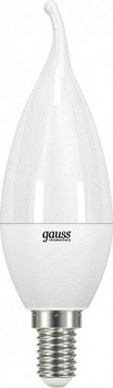 Лампа светодиодная 8вт 6500К Е14 свеча холодный свет Gauss Лампа светодиодная 8вт 6500К Е14 свеча холодный свет Gauss