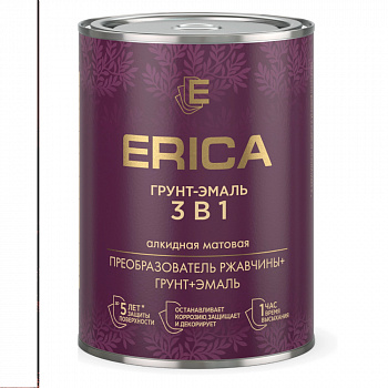 Грунт-эмаль по ржавчине Белая 1,8 кг Erica