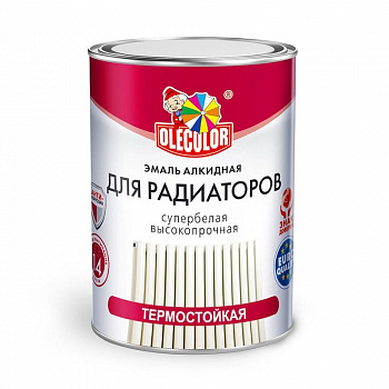 Эмаль алкидная для радиаторов белый (0,9) OLECOLOR