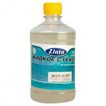 Жидкое стекло 0,7кг ZLATA Жидкое стекло 0,7кг ZLATA