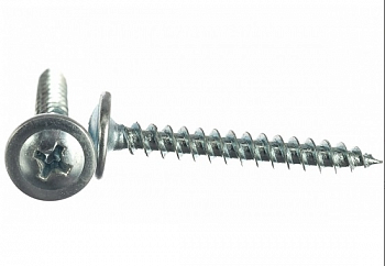 Саморез с прессшайбой острый 4,2х16 цинк