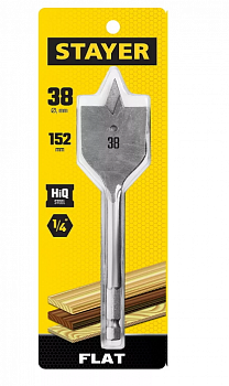 STAYER FLAT 38*152мм сверло по дереву