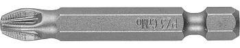 Биты ЗУБР МАСТЕР кованые хромомолибденовая сталь,тип хвост. Е 1/4 PZ3 50мм 2шт Биты ЗУБР МАСТЕР кованые хромомолибденовая сталь,тип хвост. Е 1/4 PZ3 50мм 2шт