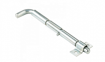 Задвижка гаражная Секрет-Киров  ЗД 08 180мм под сварку круглый гнутый ригель