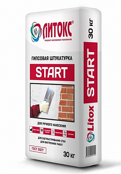 Штукатурка гипсовая Литокс Start 30кг Штукатурка гипсовая Литокс Start 30кг
