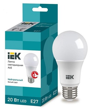 Лампа светодиодная LED 20Вт  Е27 белый ЕСО Лампа светодиодная LED 20Вт  Е27 белый ЕСО