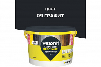 Затирка для швов Ветонит комфорт спектрум 09 графит 2кг Затирка для швов Ветонит комфорт спектрум 09 графит 2кг